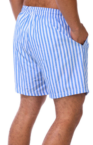 Thumbnail 3: In Gear In Gear Men's Seersucker Striped Swim Shorts 
