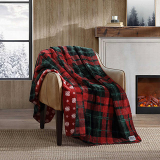 Thumbnail 1: Eddie Bauer Trailhead Plaid Reversible Throw 