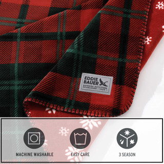 Thumbnail 4: Eddie Bauer Trailhead Plaid Reversible Throw 