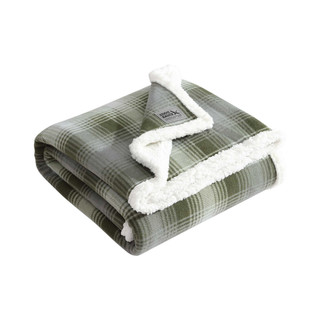 Thumbnail 2: Eddie Bauer Nordic Plaid Reversible Throw 