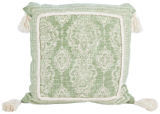 Thumbnail 1: CASA DECOR Casa Decor 30 in in Jute Throw Pillow with Tassels 