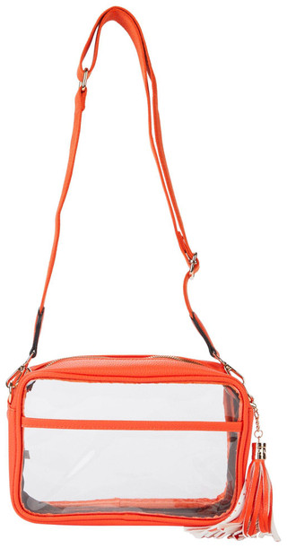 Thumbnail 1: QUEENS DESIGNS Clear Stylish Stadium Crossbody Bag 