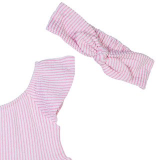 Thumbnail 2: PL Baby PL Baby Toddler Girls 2 pc Stripe Dress Headband Set 