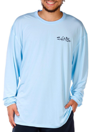 Thumbnail 3: Salt Life Salt Life Men's Long Sleeve Hooded Performance Shirt 