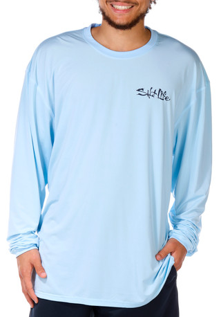 Thumbnail 3: Salt Life Salt Life Men's Long Sleeve Hooded Performance Shirt 