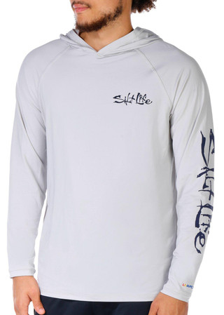 Thumbnail 3: Salt Life Salt Life Mens Long Sleeve Hooded Performance Shirt 