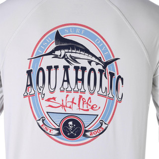 Thumbnail 2: Salt Life Salt Life Mens Long Sleeve Hooded Performance Shirt 