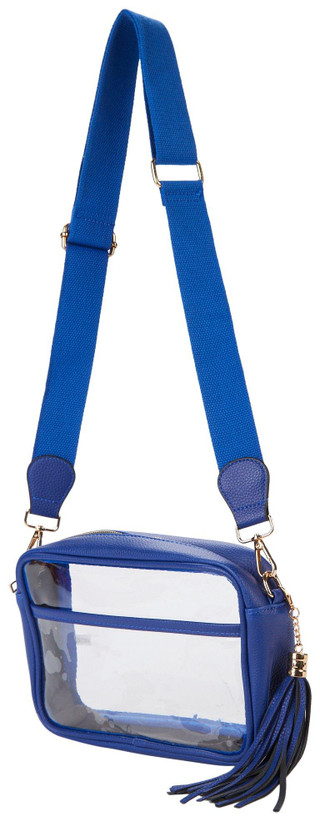 Thumbnail 3: QUEENS DESIGNS Clear Stadium Crossbody Bag 