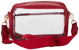 Thumbnail 2: QUEENS DESIGNS Clear Stadium Crossbody Bag 