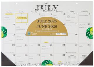 Thumbnail 1: TF Publishing TF Publishing Floral Desk Pad Monthly Blotter Calendar 
