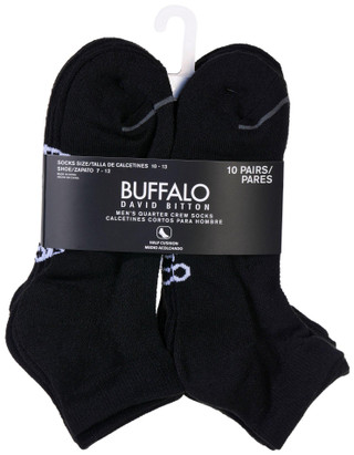Thumbnail 1: Buffalo Buffalo Mens 10-Pr. Quarter Crew Socks 