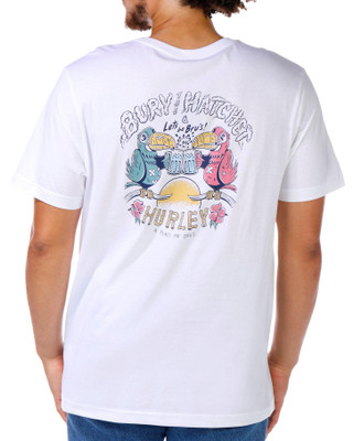 Thumbnail 1: Hurley Hurley Mens Lets Be Brus Graphic Short Sleeve Tee 