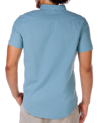 Thumbnail 3: Ben Sherman Ben Sherman Men's Solid Short Sleeve Seersucker Shirt 