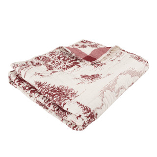 Thumbnail 1: Levtex Home Levtex Home Winter Sleigh Ride Red Reversible Quilted Throw 