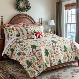 Thumbnail 5: Levtex Home Levtex Home Nutcracker Reversible Quilt Set 