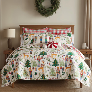 Thumbnail 2: Levtex Home Levtex Home Nutcracker Reversible Quilt Set 