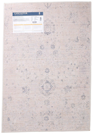 Thumbnail 3: LR Resources Lancaster 24x36 Blue Tan Accent Rug 