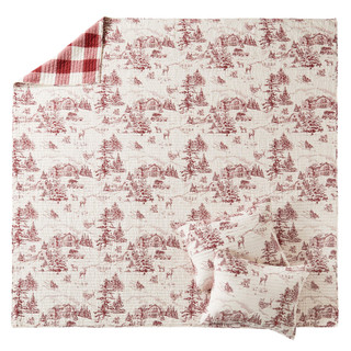 Thumbnail 16: Levtex Home Levtex Home Winter Sleigh Ride Reversible Quilt Set 