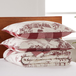 Thumbnail 14: Levtex Home Levtex Home Winter Sleigh Ride Reversible Quilt Set 