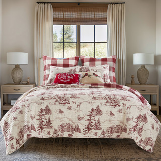 Thumbnail 1: Levtex Home Levtex Home Winter Sleigh Ride Reversible Quilt Set 