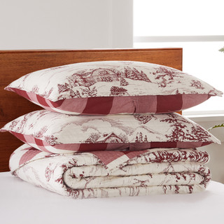 Thumbnail 5: Levtex Home Levtex Home Winter Sleigh Ride Reversible Quilt Set 