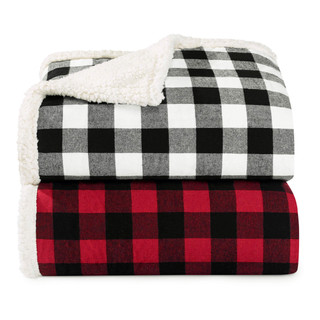 Thumbnail 6: Eddie Bauer Eddie Bauer Cabin Plaid Twill Throw & Pillow Set 