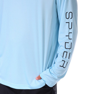 Thumbnail 2: Spyder Spyder Mens Long Sleeve Tech Grid Sunset Hooded Shirt 