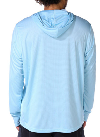 Thumbnail 3: Spyder Spyder Mens Long Sleeve Tech Grid Sunset Hooded Shirt 