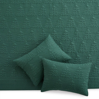 Thumbnail 10: Levtex Home Levtex Home O Christmas Tree Green Reversible Quilt Set 