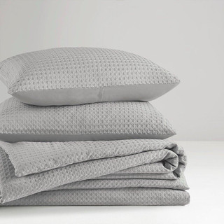 Thumbnail 5: 510 Design 510 Design Solid Mina Waffle Weave Comforter Set 