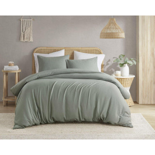 Thumbnail 6: 510 Design 510 Design Solid Mina Waffle Weave Comforter Set 