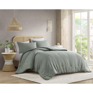 Thumbnail 3: 510 Design 510 Design Solid Mina Waffle Weave Comforter Set 