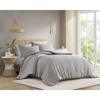 Thumbnail 1: 510 Design 510 Design Solid Mina Waffle Weave Comforter Set 