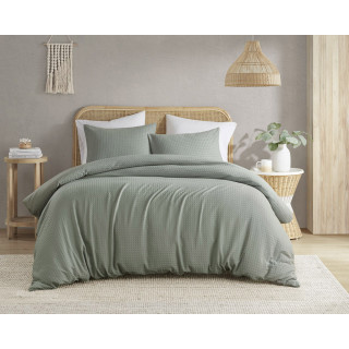 Thumbnail 3: 510 Design 510 Design Solid Mina Waffle Weave Comforter Set 