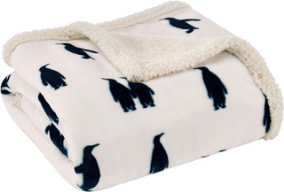Thumbnail 1: Eddie Bauer Eddie Bauer Emperor Penguin Throw Blanket 