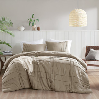 Thumbnail 5: 510 Design 510 Design Porter Soft Washed Pleated Comforter Set 