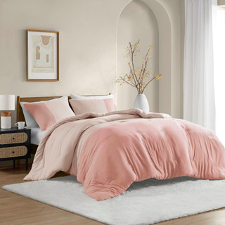 Thumbnail 1: 510 Design 510 Design Miro Soft Washed Color Block Comforter Set 