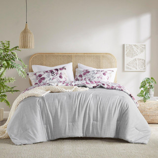 Thumbnail 4: 510 Design 510 Design Gabby Floral Seersucker Comforter Set 