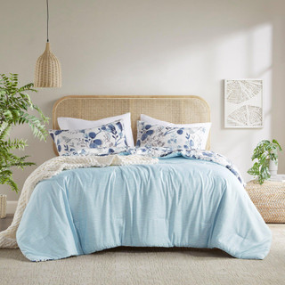 Thumbnail 3: 510 Design 510 Design Gabby Floral Seersucker Comforter Set 