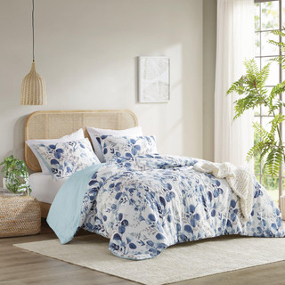 Thumbnail 2: 510 Design 510 Design Gabby Floral Seersucker Comforter Set 