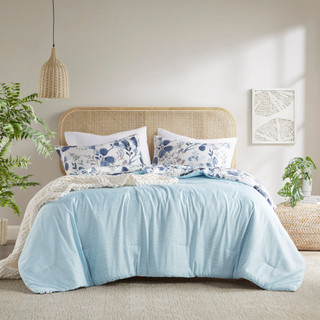 Thumbnail 3: 510 Design 510 Design Gabby Floral Seersucker Comforter Set 