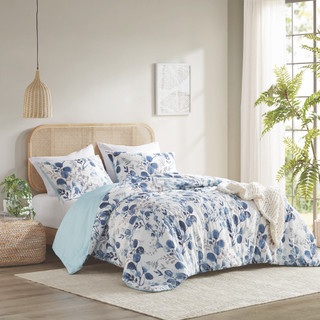 Thumbnail 2: 510 Design 510 Design Gabby Floral Seersucker Comforter Set 