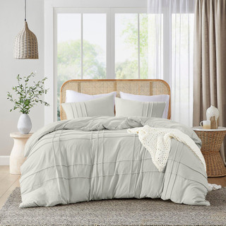 Thumbnail 6: 510 Design 510 Design Porter Soft Washed Pleated Duvet Cover Set 