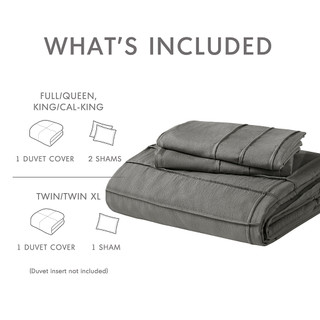Thumbnail 13: 510 Design 510 Design Porter Soft Washed Pleated Duvet Cover Set 