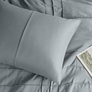 Thumbnail 3: 510 Design 510 Design Porter Soft Washed Pleated Duvet Cover Set 