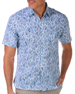 Thumbnail 4: Van Heusen Van Heusen Men's Bold Leaf Short Sleeve Shirt 