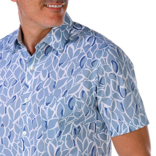 Thumbnail 2: Van Heusen Van Heusen Men's Bold Leaf Short Sleeve Shirt 