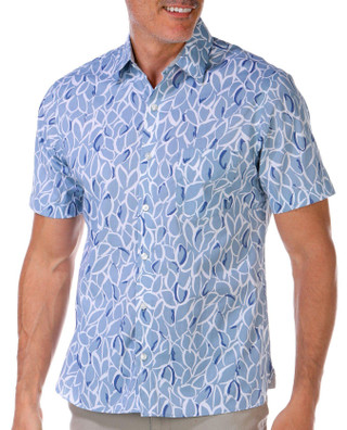 Thumbnail 1: Van Heusen Van Heusen Men's Bold Leaf Short Sleeve Shirt 