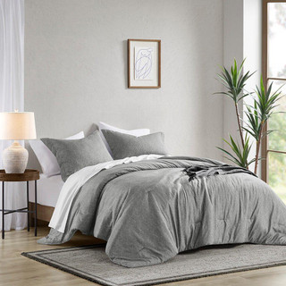 Thumbnail 2: 510 Design 510 Design Solid Camden Chambray Comforter Set 