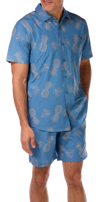 Thumbnail 4: Hurley Hurley Mens 2 pc Pineapple Swim Set 